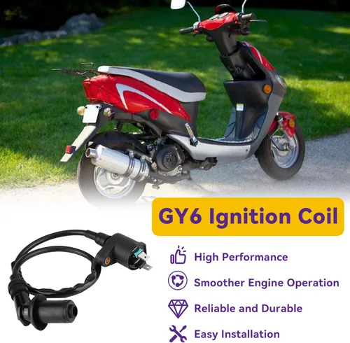 Miniatura 2 de HIAORS Bobina de encendido GY6 para 50cc 70cc 110cc 150cc TaoTao Jonway NQ50 Ruckus Elite50 NPS50 Roketa IceBear BMS Tomberlin Crossfire 150R