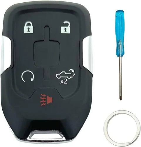 Miniatura 13 de Funda para llave inteligente para Chevy Silverado GMC Sierra 315MHz Entrada sin llave Reemplazo remoto HYQ1AA (con Chip, 5 Botones)