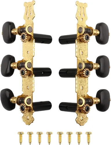 Miniatura 11 de Mr.Power Afinadores de guitarra, cabezales de máquina de 3+3 juegos de teclas de afinación, clavijas de cuerda para guitarra clásica