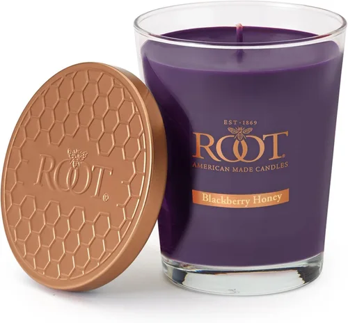 Miniatura 32 de Root Candles Velas perfumadas de cera de abeja Veriglass Premium, hechas a mano, mezcla de cera de abeja en panal, tamaño grande, vainilla francesa