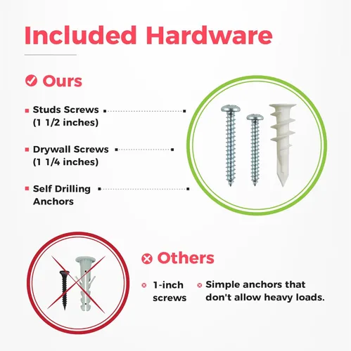 Miniatura 6 de TIDYME Organizador de herramientas de garaje para montaje en pared, 48 pulgadas, estante de almacenamiento resistente con ganchos ajustables