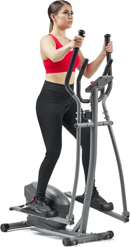 Sunny Health & Fitness Upright Elliptical Machine, Full Body Cardio Exercise with Adjustable Resistance, Arm and Leg Workout Machine, SunnyFit App