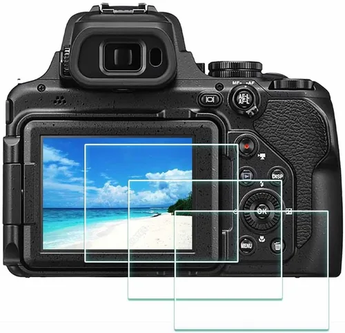 ULBTER Protector de pantalla para cámara Nikon COOLPIX P1100, vidrio templado de dureza 9H de 0.012 in, antiarañazos, antiburbujas, antipolvo