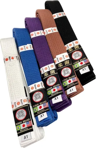Miniatura 5 de Ronin BJJ Gi Belt - Cinturón brasileño Jiu Jitsu - Tela de polialgodón