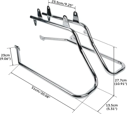 Miniatura 2 de TCT-MOTORPARTS Juego de soportes de conversión para bolsa de sillín resistente para Harley Softail modelos 1984-2017 Fatboy FLSTF EFI FLSTFI Bad Boy
