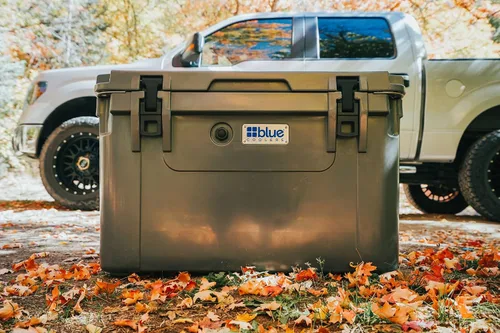 Miniatura 5 de Blue Coolers Ark Series 100-110 Quarts, enfriador de hielo moldeado por roto Gran baúl de hielo con capacidad para hasta 10 días Blanco ártico