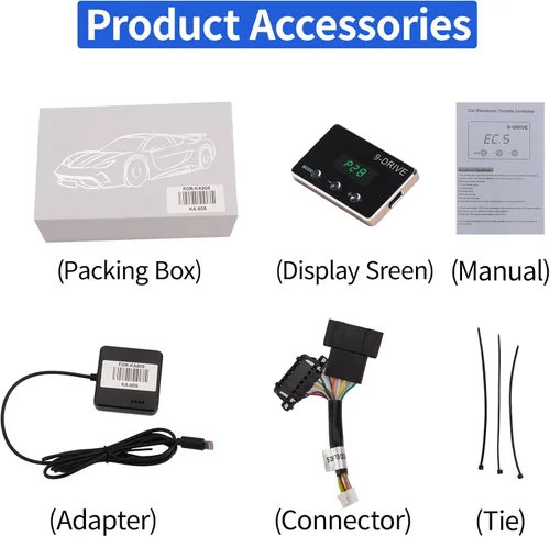 Miniatura 7 de Controlador de Respuesta del Acelerador, Pedal de Acelerador Electrónico Inteligente de 9 Modos y 9 Unidades para Carreras para Audi Bentiey PORSCHE