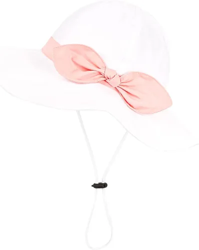 Miniatura 39 de Sombrero de sol para bebé niña con UPF 50+ sombrero de playa ajustable para exteriores con ala ancha