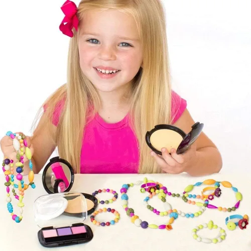 Miniatura 3 de GILI Pop Beads - Kit de fabricación de joyas para niñas de 3, 4, 5, 6, 7, 8 años, juguetes de artes y manualidades para niños de 4 a 8 años, collar