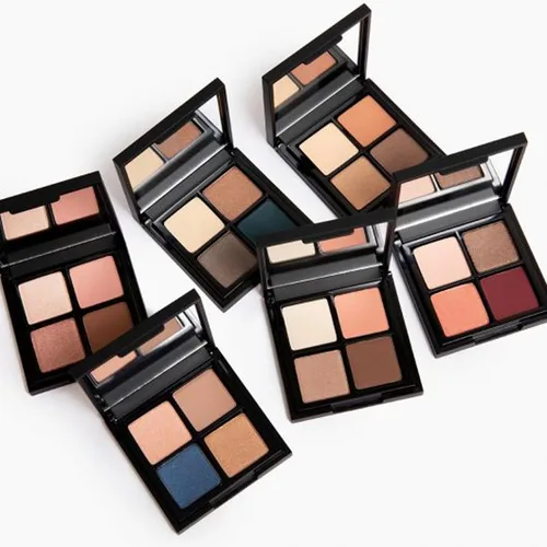 Miniatura 7 de Glo Skin Beauty Sombra de ojos Quad Cuatro tonos combinados por expertos para una declaración de ojos personalizada, (Bon Voyage)