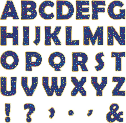 Miniatura 20 de Juego de 150 letras grandes de 6 pulgadas para tablón de anuncios, letras recortadas del alfabeto de aula negras para exhibición en tablón