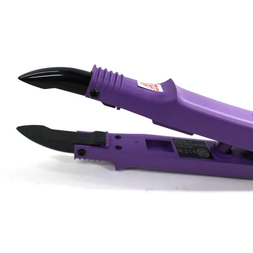 Miniatura 5 de JR611-Purple-C Set" - Herramienta de termostato de extensión de cabello de fusión PTC de hierro sin rastro, alicates de calefacción, conector