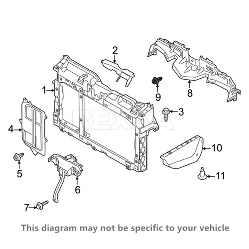 Miniatura 7 de Rexka 10 piezas Splash Shield Fender Liner Bumper Cover Clip de retención BC1D56145 para Mazda 2, 3, 5, 6, 626, CX-5, 7, 9, Miata, MPV, MX-5, 10pcs