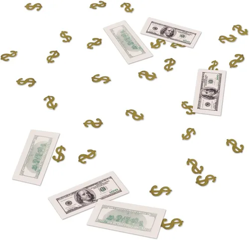 Miniatura 3 de Big Bucks Print-Fetti - Accesorio de fiesta (1 unidad) (0.5 onzas/paquete)