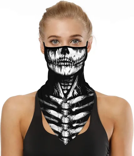 YAYOUREL - Bufanda para el cuello máscara facial pañuelos para hombres y mujeres protección frente a la radiación solar en verano pasamontañas