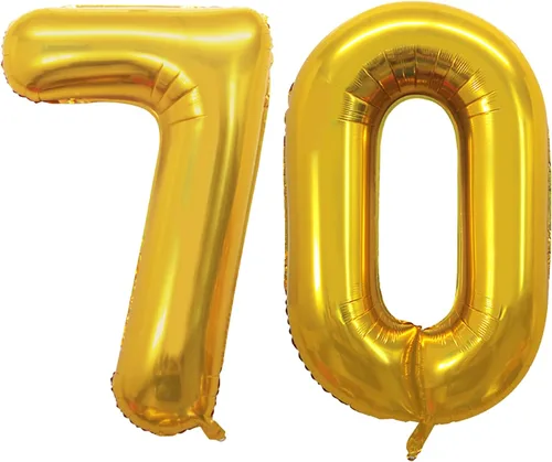 Miniatura 163 de Goer, conjunto de globos de papel aluminio para decoraciones de cumpleaños, globos de las letras de feliz cumpleaños y de números Oro