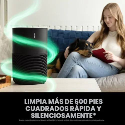 Miniatura 2 de PuroAir Purificadores de aire inteligentes 130i para alergias de mascotas en el hogar, filtro HEPA + CarbonTech hasta 500 veces más fuerte, limpia
