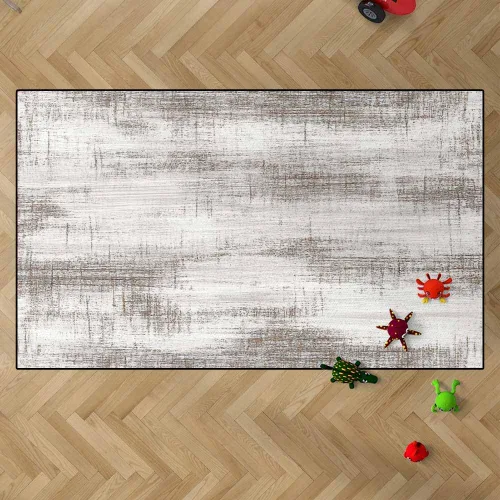 Miniatura 52 de TOMWISH - Alfombra abstracta pintada a mano en blanco y negro con pintura dorada, sala de estar, dormitorio, decoración de suelo, alfombra