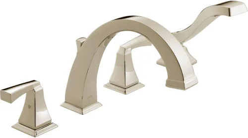 Miniatura 10 de Delta Faucet Dryden T4751 - Grifo de bañera romana con ducha de mano - T4751 - Juego de grifo de baño, manijas y ducha de mano - Cromo