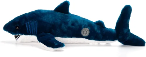 Miniatura 3 de The Petting Zoo Mako - Peluche de tiburón, regalos para niños, animales salvajes del océano Onez, juguete de peluche de tiburón de 22 pulgadas