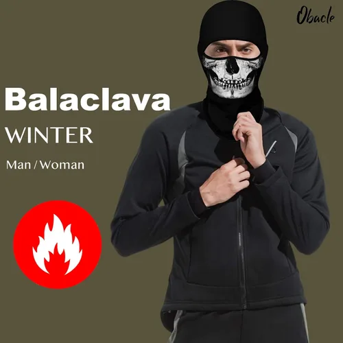 Miniatura 2 de Obacle Pasamontañas para hombres y mujeres, para invierno, clima frío, esquí, ciclismo, caza