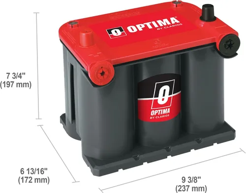 Miniatura 2 de Batería de arranque Optima 8022-091 75/25 tapa roja