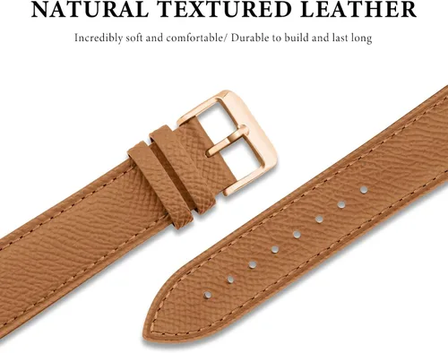 Miniatura 37 de Ritche Correa de reloj de cuero de liberación rápida para hombres y mujeres, correa de reloj de 0.79 pulgadas, 0.78 pulgadas, 0.86 pulgadas