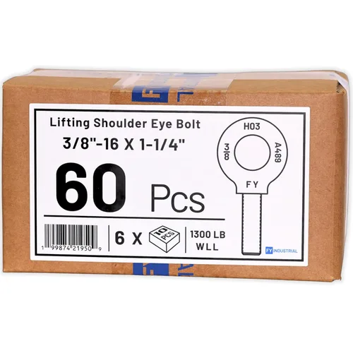 Miniatura 69 de 3 pernos de ojo de hombro de elevación de 7/16"-14 x 1-3/8" Autocolorido