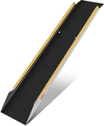 Miniatura 8 de Ruedamann Rampas de carga de aluminio de 71 pulgadas para camionetas, remolques, rampa plegable para motocicleta, capacidad de 600 libras, rampa