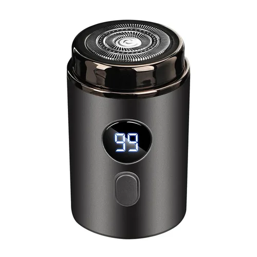 Almencla Afeitadora de viaje para hombre, afeitadora portátil extraíble, mini afeitadora para regalos del día del padre, recortar uso en automóvil,