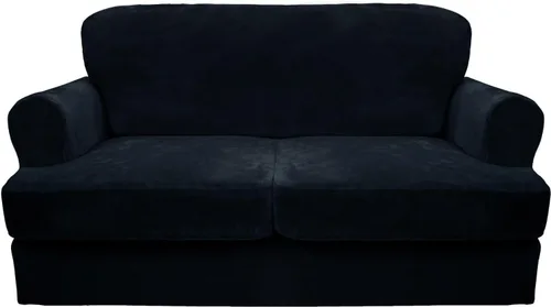 Miniatura 17 de CUCRAF Funda para sofá con cojines de 3 piezas, fundas deslizantes de terciopelo suave y grueso para sofá de la sala de estar, protector de muebles