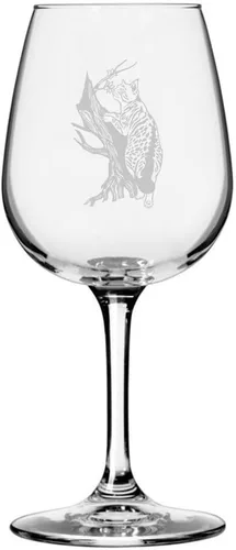 Miniatura 107 de Copa de vino de 12.75 onzas con temática de gato abisinio grabada para todo uso