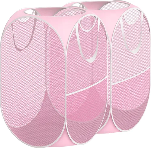 Miniatura 10 de Simple Houseware Mesh Pop-Up - Cesta de lavandería. Azul Oscuro