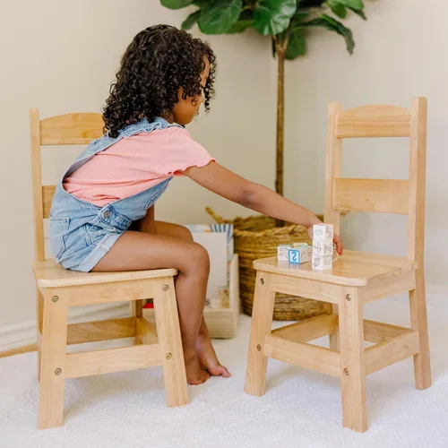 Miniatura 3 de Melissa & Doug - 2 unidades de sillas en madera