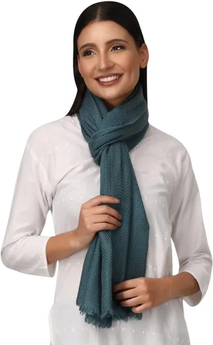 Miniatura 72 de 100% puro CASHMERE 2PLY BUFANDA/STOLE, HERRINGBONE SUPER SUAVE, GRUESO, LIGERO, PASHMINA