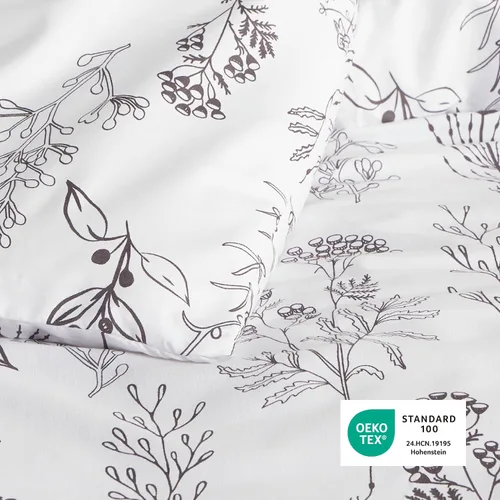 Miniatura 6 de Bedsure - Juego de edredón King, juego de ropa de cama blanco brillante, 3 piezas de ropa de cama floral bonita, 1 edredón reversible suave con 21