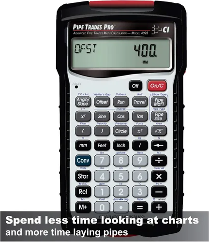 Miniatura 3 de Calculadora para matemática oficio tubo avanzado Pro 4095 oficios tubos Advanced Pipe Layout and Design Math, For Pipefitters, Steamfitters
