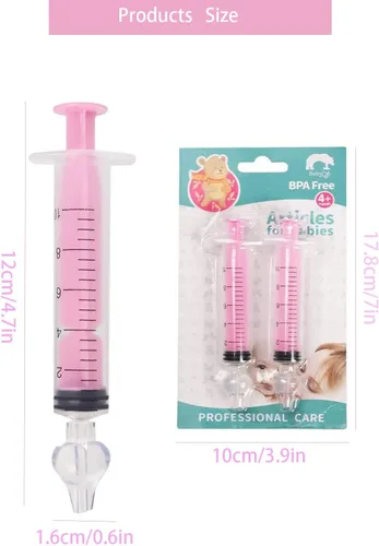 Miniatura 2 de Irrigator Nasal para Bebé, Jeringa Nasal para Bebé de 10ml, Irrigador Portátil para Limpieza de Nariz de Bebé, Aspirador Nasal para Lavado Nasal
