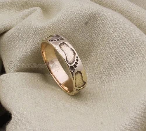 Miniatura 2 de Paw Spinner Ring Women, 925 Silver Ring, Handmade Paw Ring, Spinning Ring, Worry Band Ring, Spinner Paw Gold, Minimalist Spinner Ring, Boho Spinner