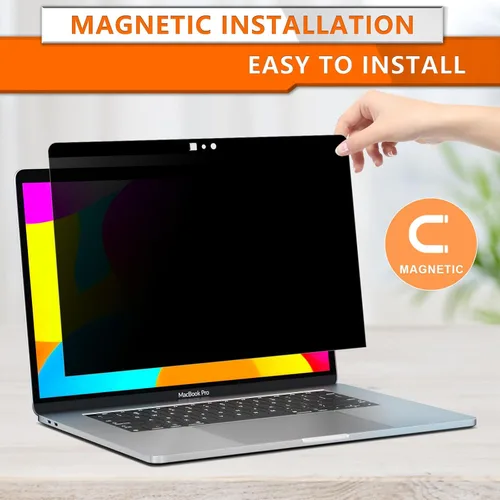 Miniatura 5 de ZOEGAA Pantalla de privacidad para MacBook Pro de 13 pulgadas (2012-2015), protector de pantalla de privacidad magnético extraíble anti luz azul