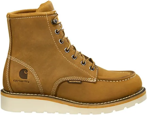 Miniatura 8 de Carhartt Botines de cuña de 6 pulgadas impermeables con punta suave para mujer, Negro
