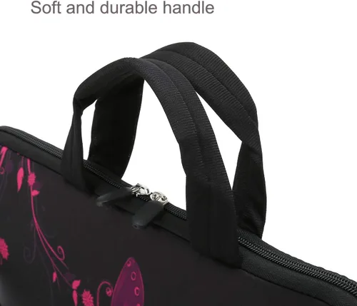 Miniatura 4 de RICHEN - Bolso cruzado con asa para laptops, iPads, libros electrónicos y tabletas infantiles, con bolsillo Nice Butterfly