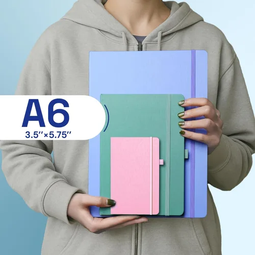 Miniatura 3 de ONAVIA Cuaderno de bolsillo A6, cuadernos pequeños de diario, 160 páginas de tapa dura mini bloc de notas para escribir, trabajo, escuela y toma