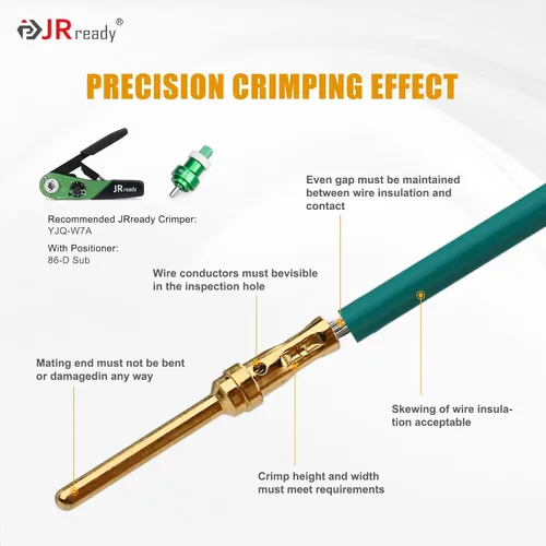 Miniatura 6 de JRready ST6579 DB9 Terminales de crimpado chapados en oro DB9 Conectores Herramienta de extracción de pines DRK-D Sub Inserción Extracción