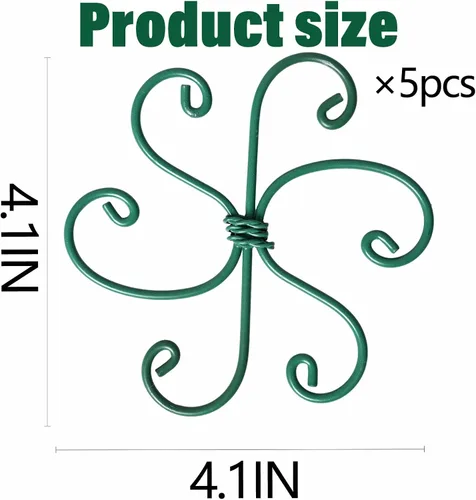 Miniatura 2 de Yohsnor 5 ganchos de soporte para plantas Monstera - 4.1 x 4.4 pulgadas, estabilizadores flexibles duraderos para plantas de interior, soportes