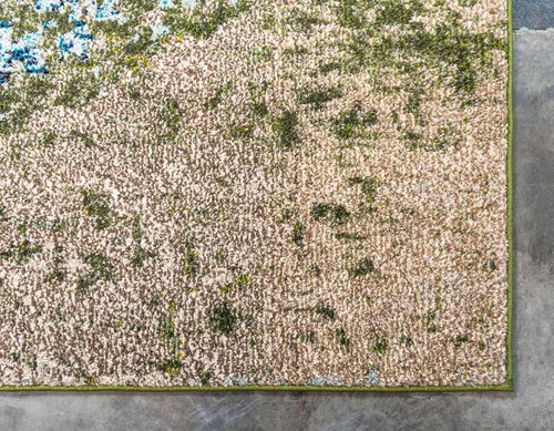 Miniatura 8 de Unique Loom Estrella Collection - Alfombra de área Vella (9' x 12' 2" Rectángulo Azul/Gris)