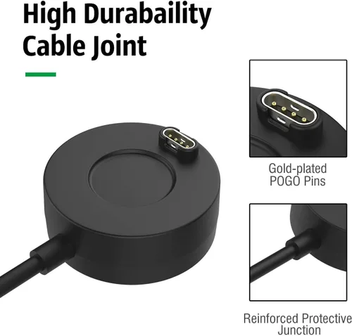 Miniatura 4 de Cargador compatible con Garmin Fenix 8, Fenix 7/7S/7X, Fenix 6/6S/6X, Fenix 5/5S/5X, soporte de carga para estación de carga con cable USB de 3.3 ft