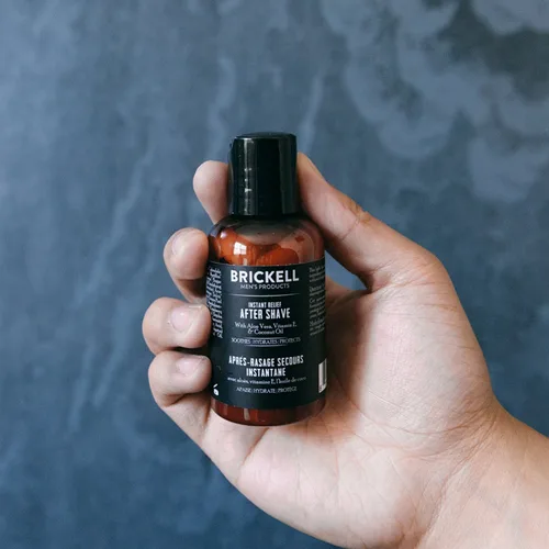 Miniatura 5 de Brickell Alivio Instantáneo Aftershave para Hombres, Bálsamo Natural y Orgánico Calmante para Después del Afeitado para Evitar Quemaduras