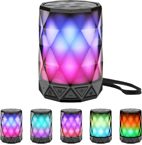 LFS Altavoces Bluetooth portátiles, luz nocturna impermeable, altavoces portátiles ligeros para viajes, piscina, playa, ciclismo, kayak, regalos