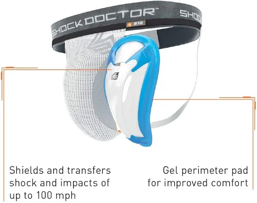 Miniatura 2 de Suspensorio con copa protectora deportiva BioFlex, tallas para adultos y jóvenes, de Shock Doctor